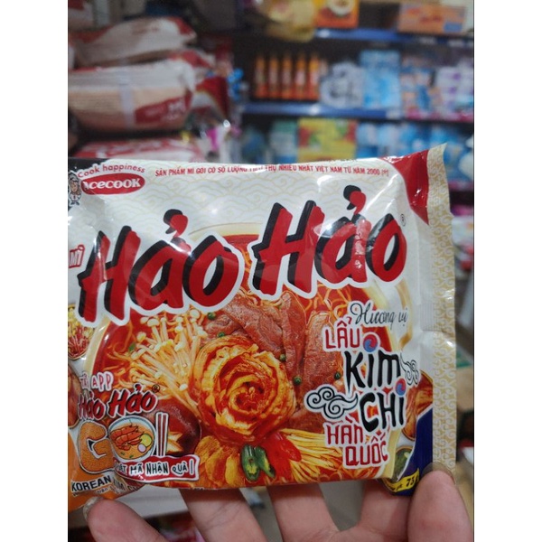Mì Hảo hảo hương vị lẩu kim chi hàn quốc gói 75g