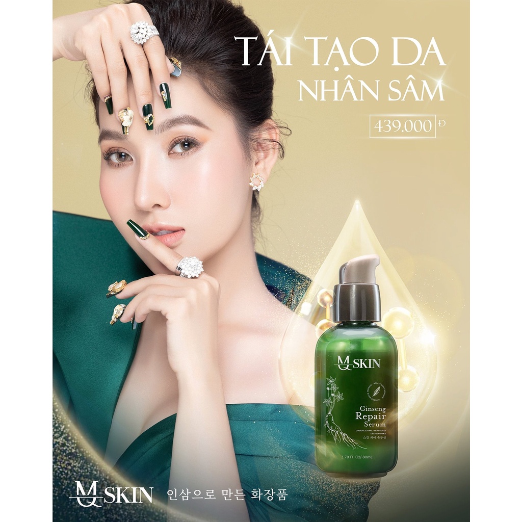 Seurm tái tạo thay da nhân sâm MQ Skin Sâm 1 cho da NÁM, MỤN, RỔ, SẸO, lỗ chân lông to phục hồi da hư tổn