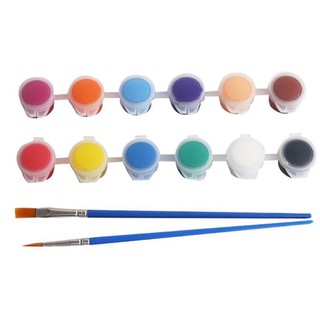 Bộ màu mini có 12 màu, loại mới (5ml 1 hũ)