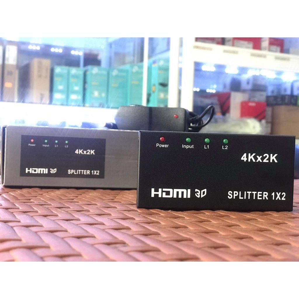 Hub HDMI, Bộ chia HDMI splitter 1 ra 2 UHD 4Kx2K cho PC,DVD,PS3,TV