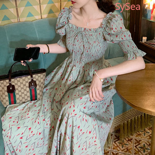 Đầm Maxi Tay Ngắn Chất Chiffon Có Size Lớn