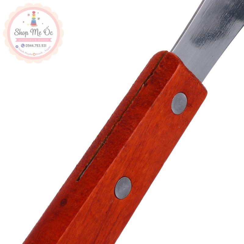 THCS - Dao tập cắt inox tay cầm bằng gỗ cho bé