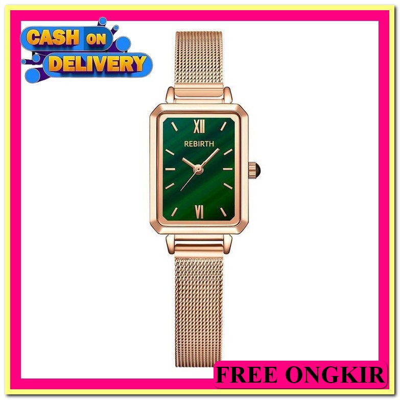 Đồng Hồ Đeo Tay Kỹ Thuật Số Analog Dây Xích Bằng Thép Không Gỉ Đơn Giản Vintage Hàn Quốc Jsm Analog Jqm Cho Nữ Sinh Hàng Mới - Màu Xanh Lá Cây Chống Thấm Nước