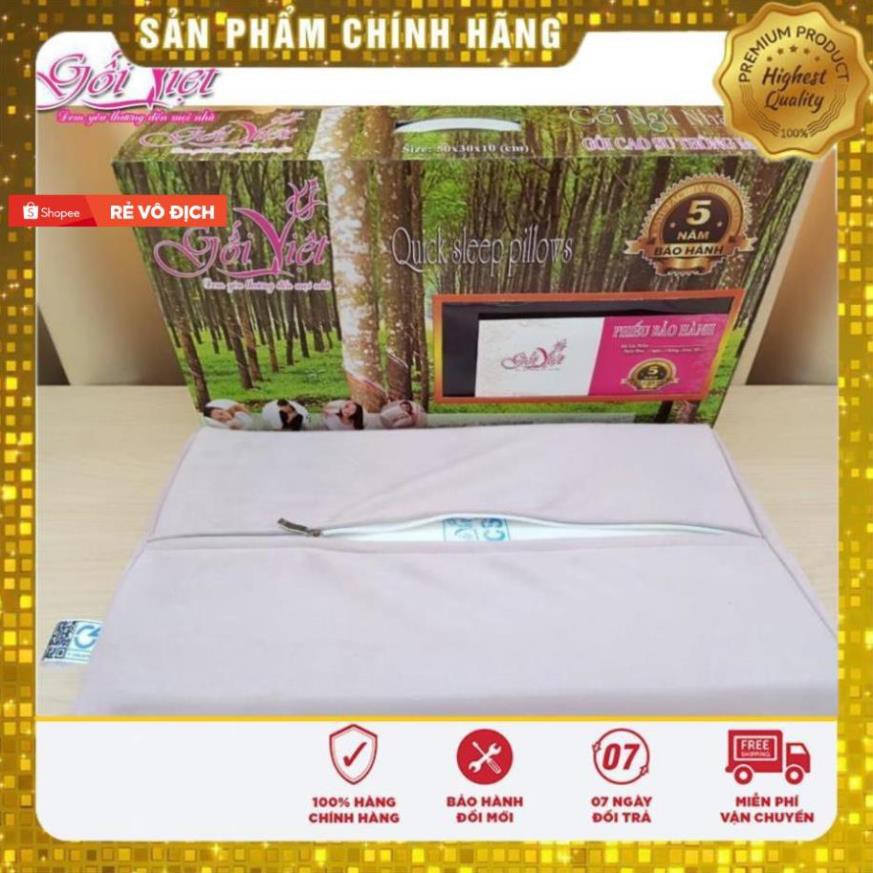 Hàng Công Ty  Combo 2 Ruột Gối cao su Wavy 30cm x 50cm chống đau mỏi vai gáy, Gối Việt bảo hành 5 năm