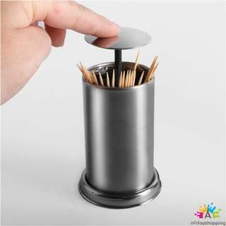 Hộp đựng tăm bằng inox tự động thu gọn tiện dụng