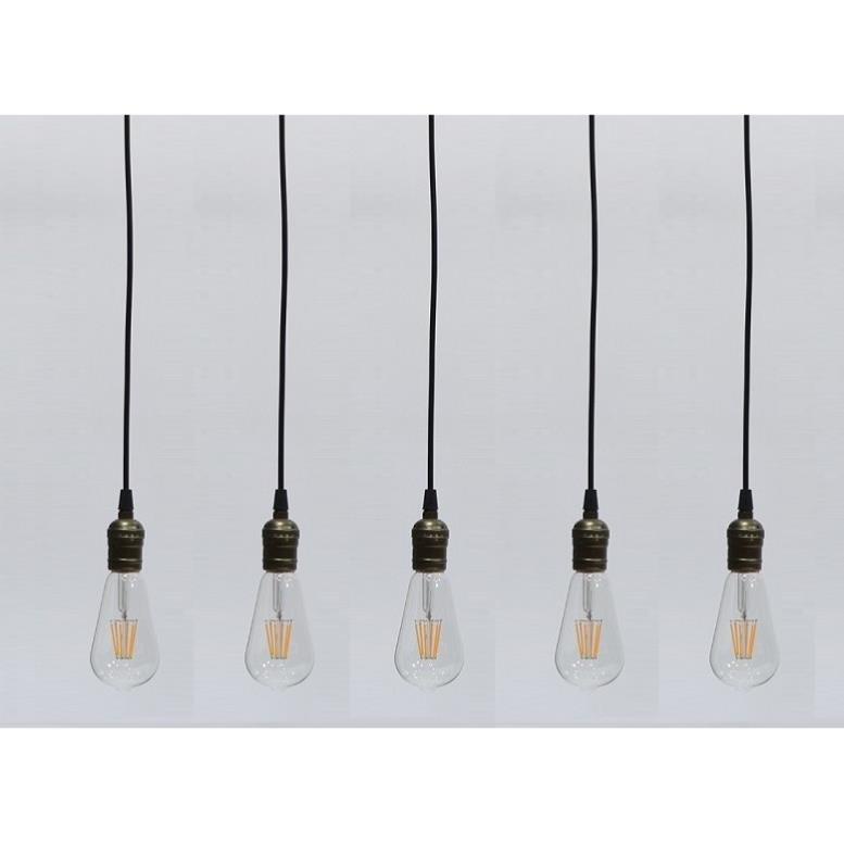 Bộ 5 dây đèn thả cổ điển Vintage bóng đèn Led Edison T45 4W