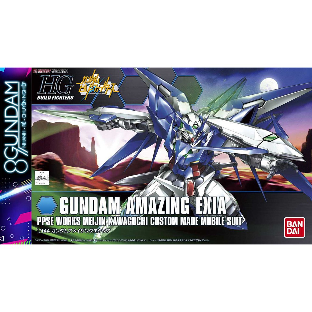 Mô Hình Lắp Ráp Gundam HG BF Amazing Exia