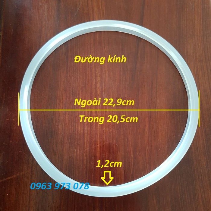 Gioăng nồi áp suất nhôm Supor Sunhouse 1 tay cầm dài