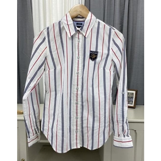 Áo Sơ mi nữ dài tay Tommy Hilfiger, Size XXS, dưới 45kg