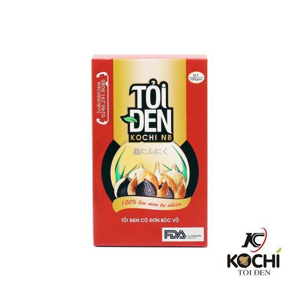 [ CHÍNH HÃNG ] Tỏi Đen KOCHI Cô Đơn Bóc Vỏ 100G