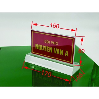 Biển Chức Danh để bàn , quân đội , bền đẹp