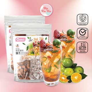 Trà tắc xí muội Bếp xíu xiu, Set nguyên liệu thảo mộc giải nhiệt mùa hè (15-20ly)
