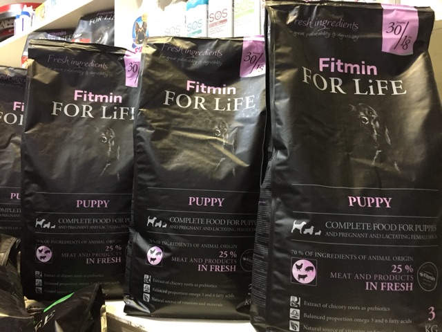 Fitmin Dog For Life PUPPY 3kg, Thức Ăn Hoành Chỉ Dành Cho Chó Con Tất Cả Các Giống Chó.