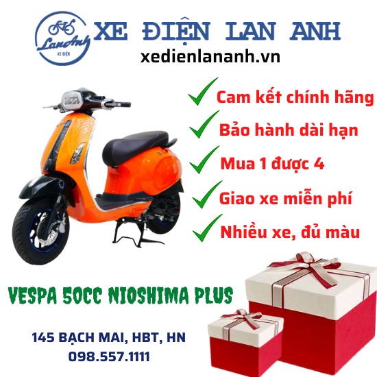 XE GA 50CC VESPA NIOSHIMA LIMITED PLUS - XE ĐIỆN LAN ANH