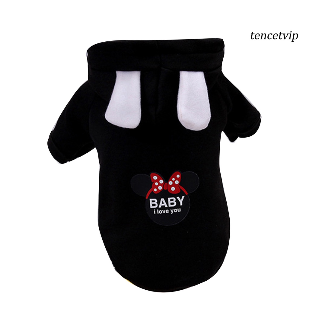 Áo hoodie giữ ấm in họa tiết thời trang mùa đông cho thú cưng