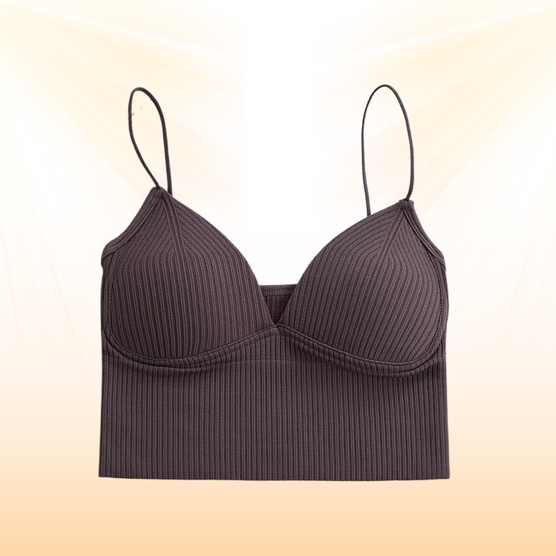 Áo Lót Ngực, Áo Bra Cotton Gân Tăm Co Dãn Đệm Mút Nâng Ngực Quyến Rũ SunBra 1833