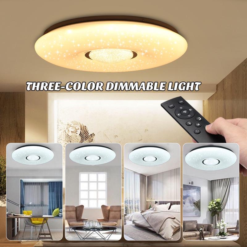 54w 36led ceiling lamp dimmable down light flush mounted living room+2.4g remote