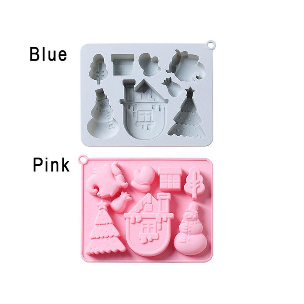 Khuôn Silicone Làm Bánh Hình Cây Thông / Người Tuyết / Người Tuyết Trang Trí Giáng Sinh