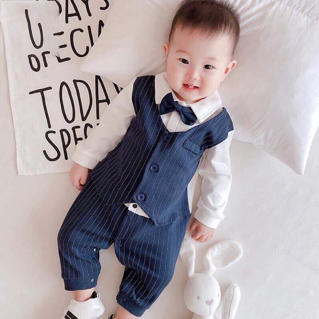 Body nơ công tử cho bé trai