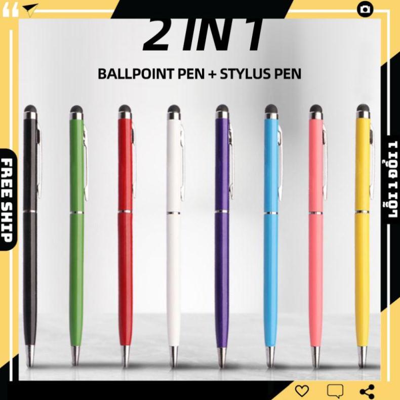 Bút bi,cây viết Cảm Ứng Đa Năng 2in1 loại 1 xịn cho Điện Thoại Smartphone (1 đầu viết + 1 đầu cảm ứng)-ios,androi