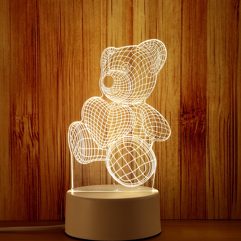 Đèn LED 3D siêu dễ thương