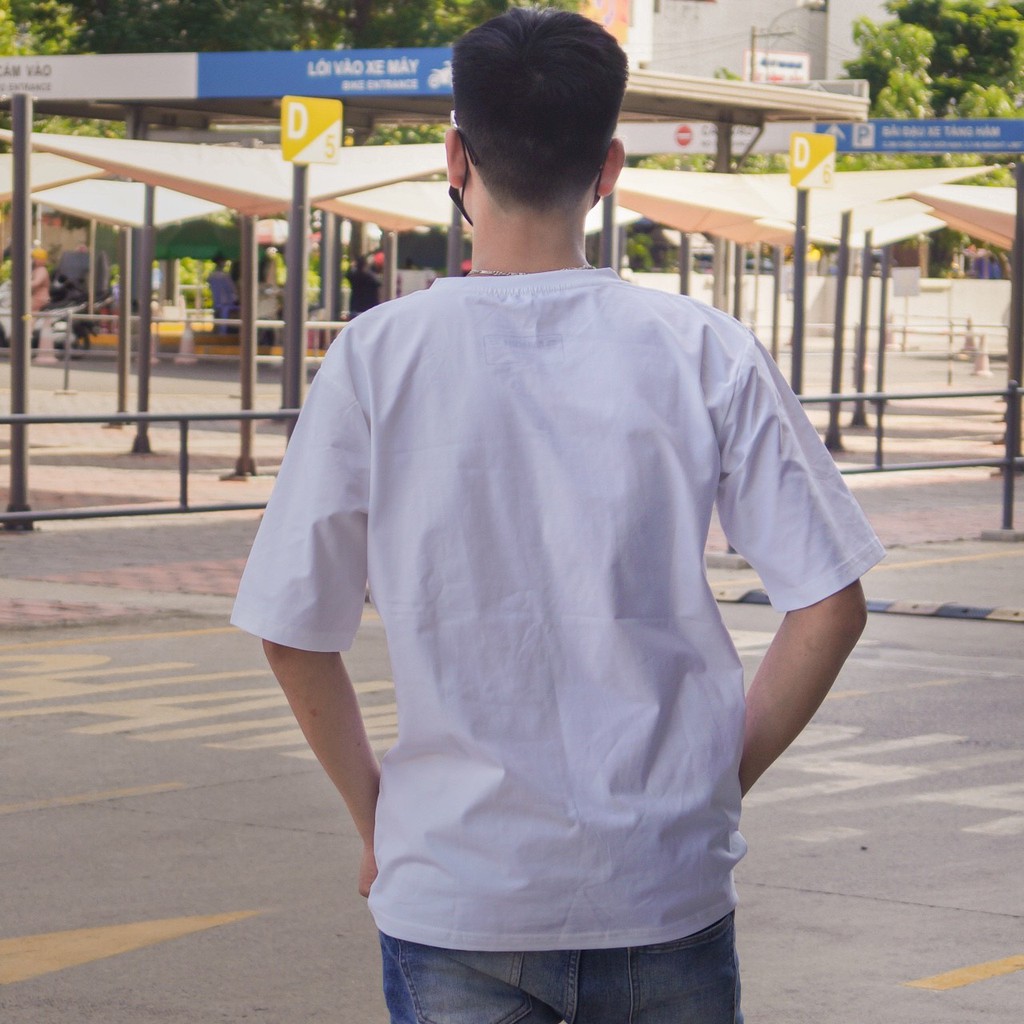 Áo thun nam nữ Unisex PARACUTY Logo Basic P07 chất liệu cotton 100%,co giãn 4 chiều,dày dặn,form rộng tay lỡ | BigBuy360 - bigbuy360.vn