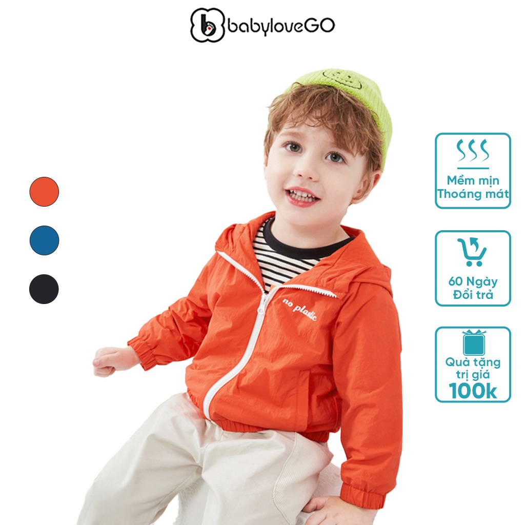 Áo khoác gió cho bé BabyloveGO 2 lớp chống gió lạnh AK001