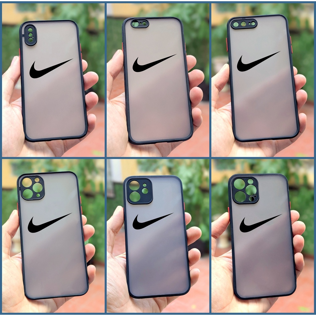 Ốp Lưng Viền Dẻo, Hình Nike, Bảo Vệ Camera Iphone 6/6s/6plus/7/7plus/8/8plus/X/Xs/Xs Max/11/11 Pro Max/12/12 Pro Max
