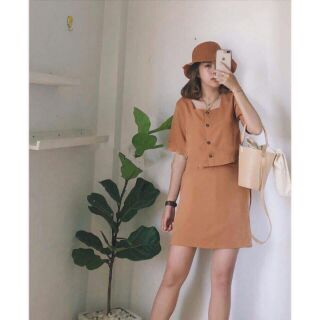SET LINEN CỔ U ✔Kèm 100% ảnh thật✔