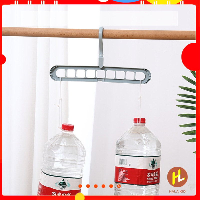 Móc treo, phơi quần áo 9 lỗ tiết kiện không gian ( 1 chiếc)