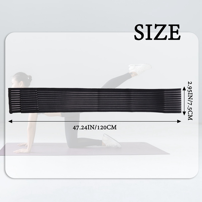 Băng quấn đầu gối đàn hồi cực dài Băng quấn hỗ trợ đàn hồi Băng nén đầu gối quấn cho chuyển động chân