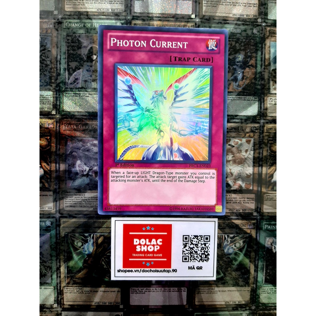 Thẻ Bài Mint90 Yugioh Trap Photon Current - PRC1-EN023 - Super