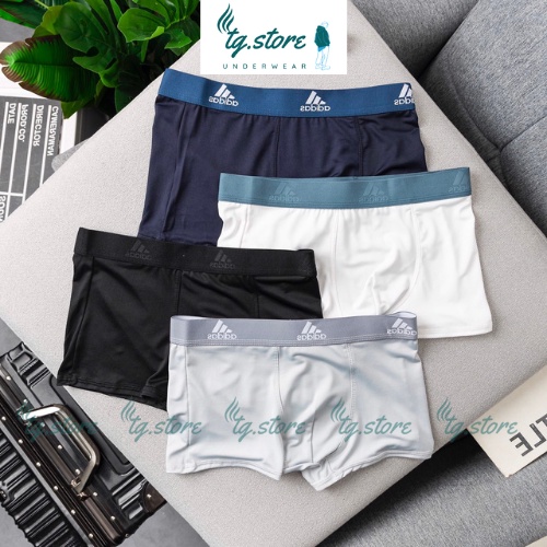Quần Sịp Nam Boxer Hàng Xuất Khẩu Cao Cấp Combo 4 Cái ADD-3L, Quần Xì Nam Thun Lạnh Co Dãn 4 Chiều Siêu Kháng Khuẩn.