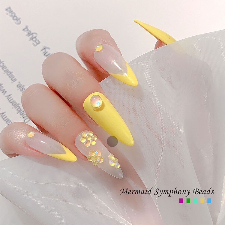 Set 300 Hạt Ngọc Trai Giả Trong Suốt Đính Móng Nghệ Thuật