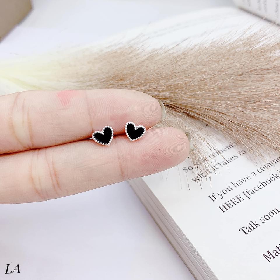 Bông nụ sơn đen bạc thật đủ hình nhỏ xinh LINH MIU SILVER