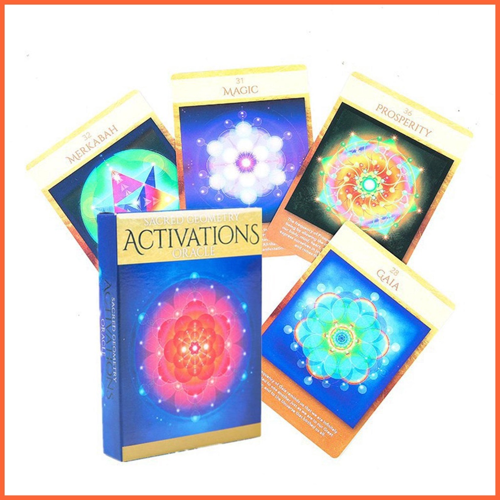 Mới Bộ Bài Tarot 44 Lá Oracles Deck Sacred Geometrys Oracle