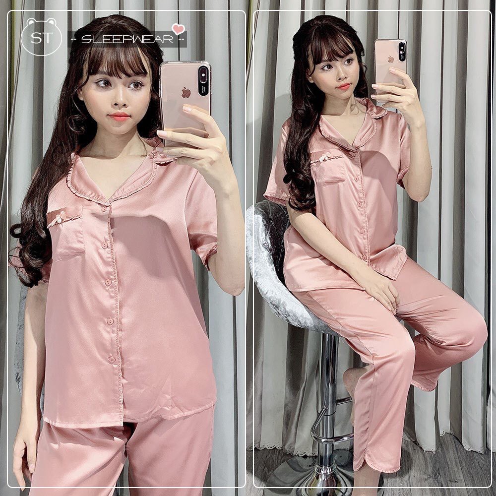 ✪ SIÊU SALE - [LỤA BÈO DÀI] BỘ LỤA BÈO TAY NGẮN QUẦN DÀI ✪ | BigBuy360 - bigbuy360.vn