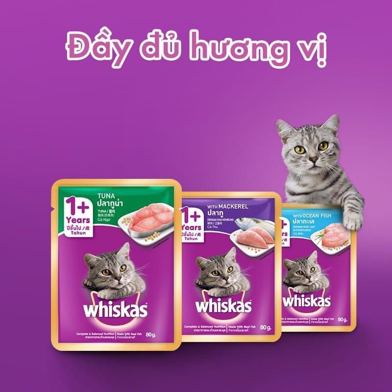 [QUẬN 2 SHIP NOW] PATE WHISKAS DATE XA CHO MÈO TRƯỞNG THÀNH