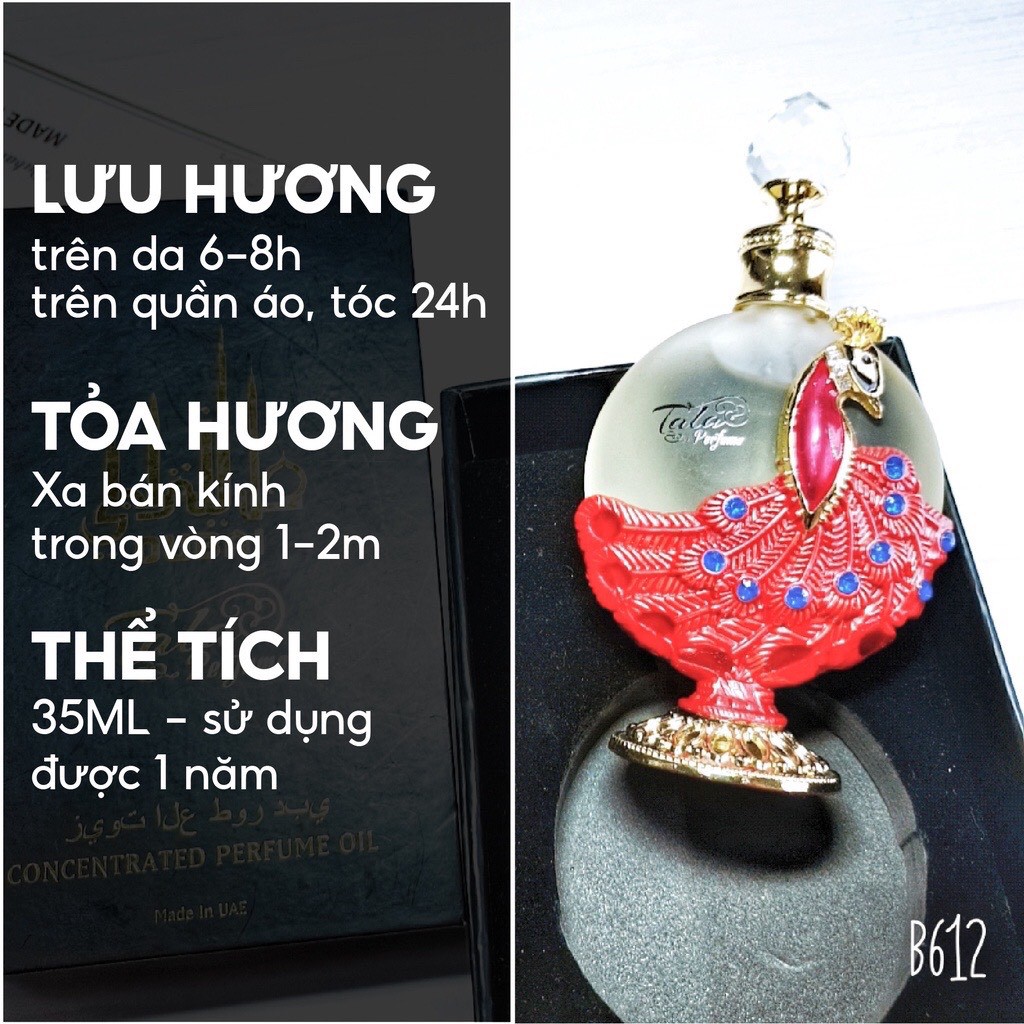Tinh Dầu Nước Hoa Dubai Phượng Hoàng Hồng 35ml lưu hương 24h quyến rũ | Thế Giới Skin Care