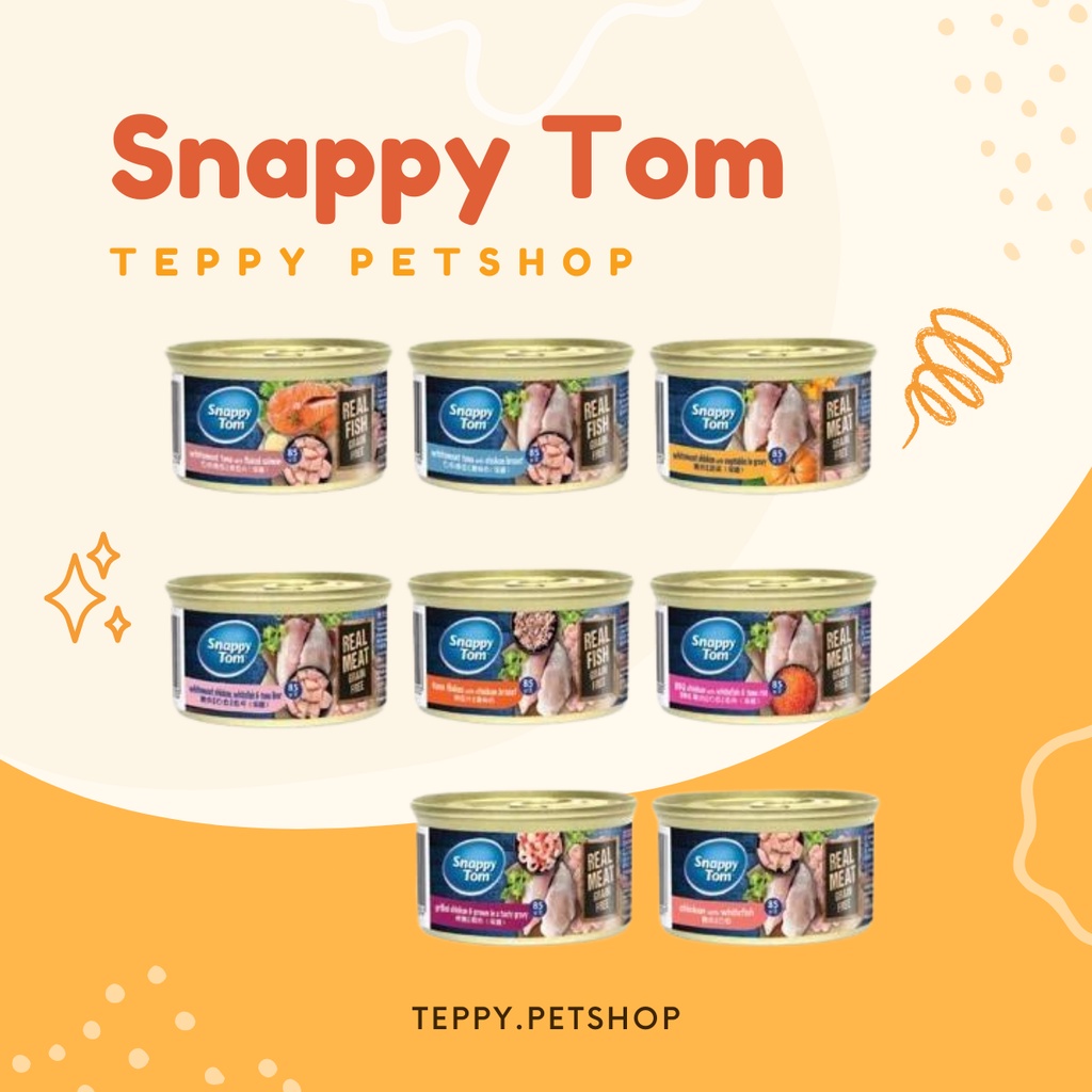 Pate Snappy Tom Premium lon 85g cho mèo