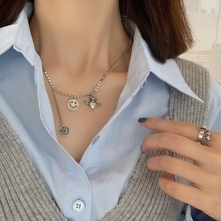 vòng cổ Mặt Hình Mặt Cười Phong Cách Hip Hop