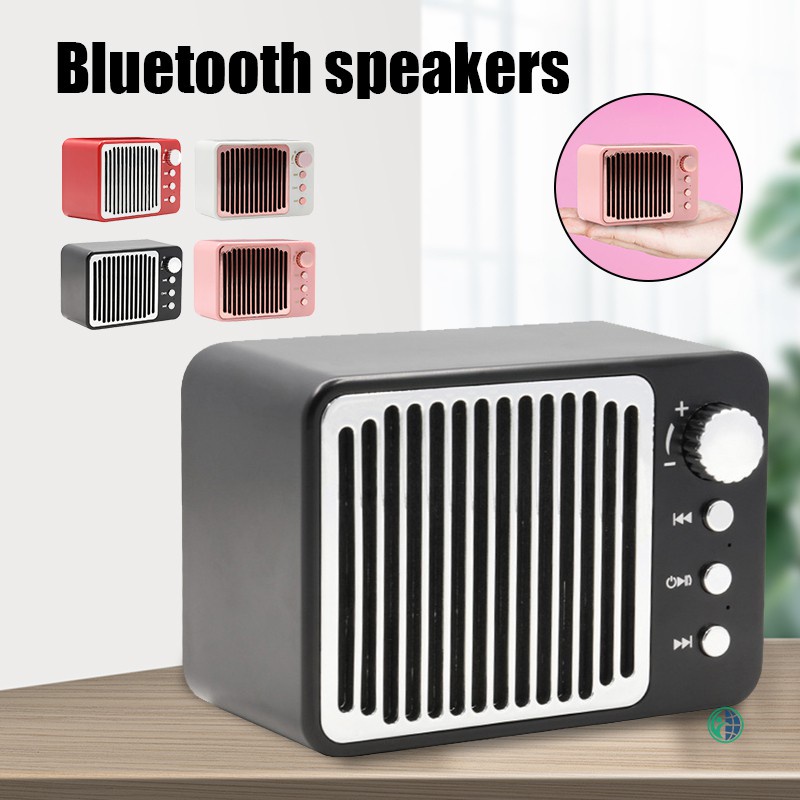 Loa Bluetooth Không Dây Nhỏ Gọn Phong Cách Cổ Điển