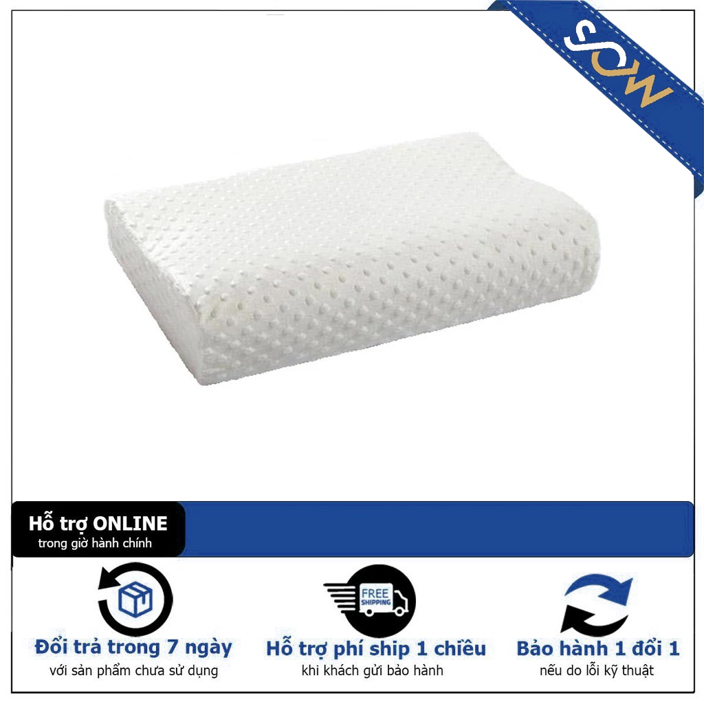 Gối Cao Su Non Chống Ngáy ZARA, Chống Đau Mỏi Vai Gáy Mềm Mại Êm Ái - Cao Su TỰ NHIÊN, Dễ Dàng Đưa Bạn Vào Giấc Ngủ Sâu