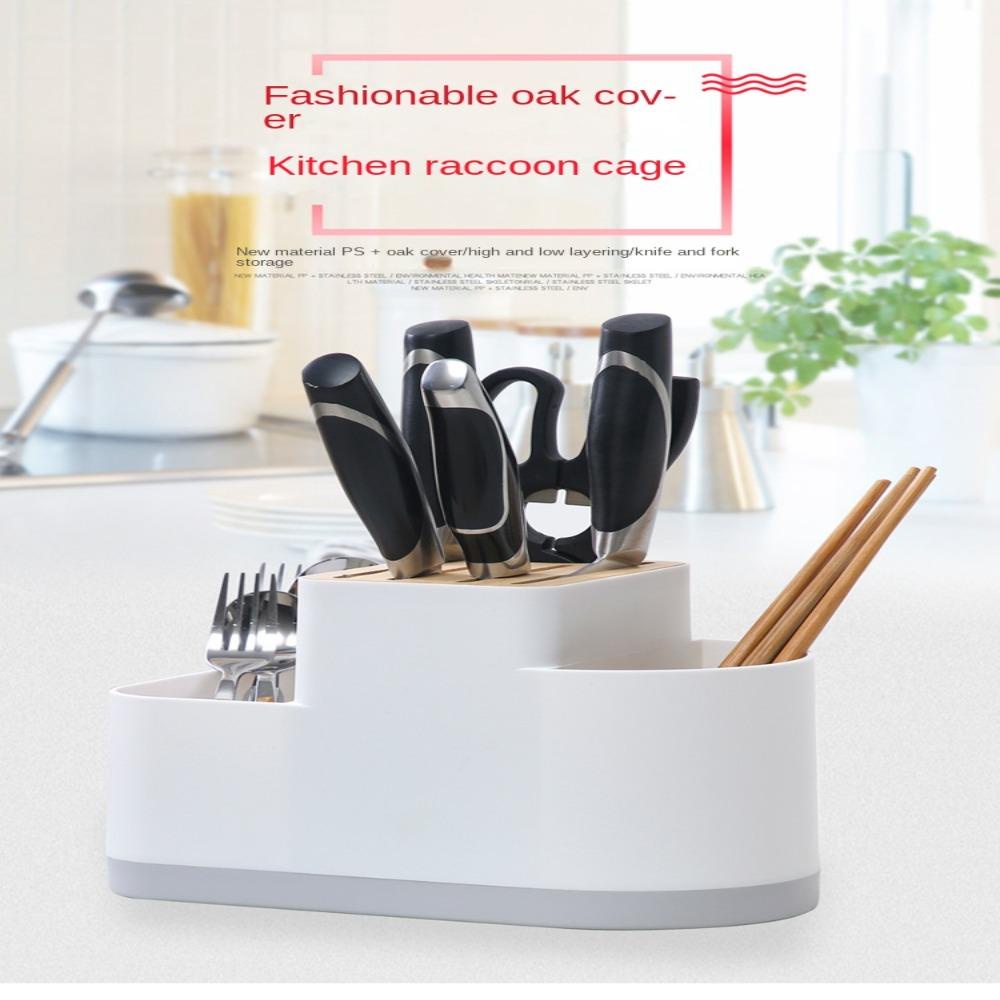 Giá Đỡ Dụng Cụ Nấu Ăn Thiết Kế Thoát Nước Tiện Dụng Cho Nhà Bếp