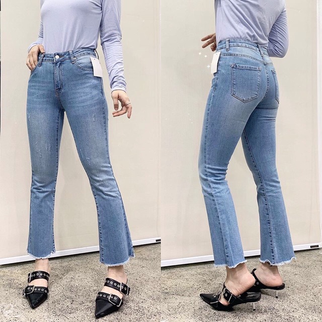 Quần loe ngố xước lai tua Uban 92