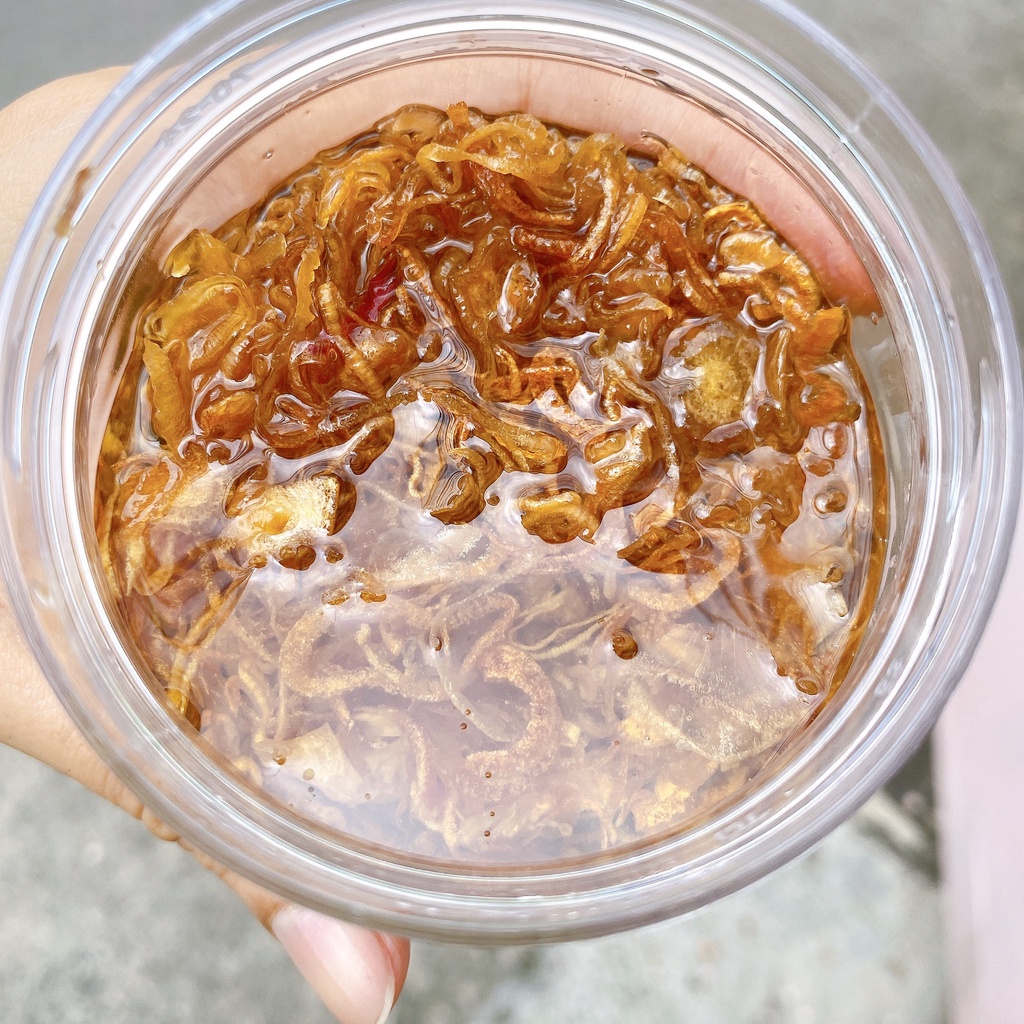 Hũ Hành Phi Loại Ngon 250GR! Thơm Ngon Bùi Giòn Tan Ăn Kèm Bánh Tráng Xuất Sắc