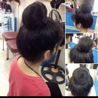 Tóc búi tròn sang chảnh