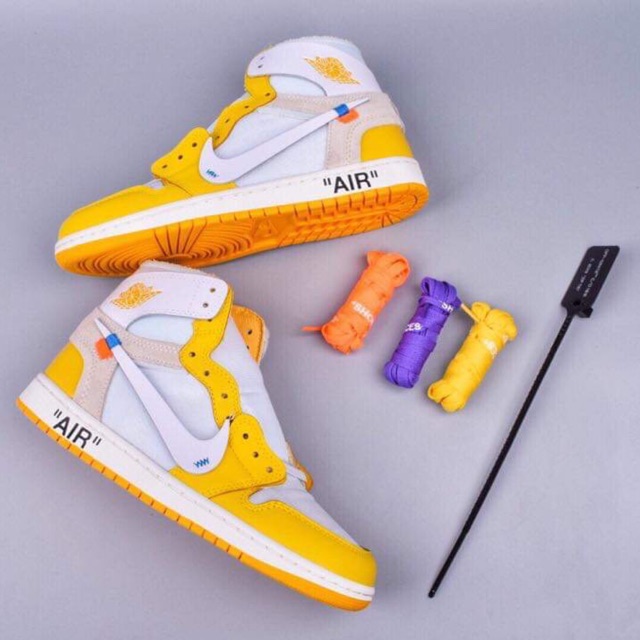 Giày Off - White x Nike Jordan 1 Powder Blue AJ1