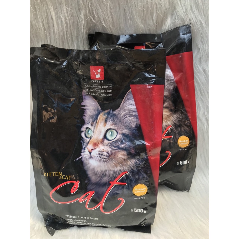 Thức ăn cho mèo hạt khô Cateye gói 500gr túi nguyên