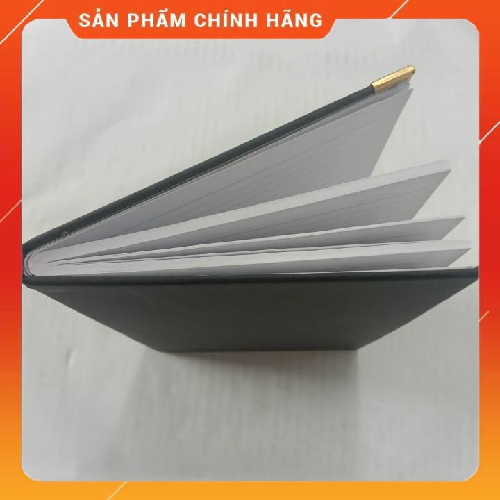 Sổ Bìa Da Minh Châu CK8 4 Góc Sắt 200 Trang